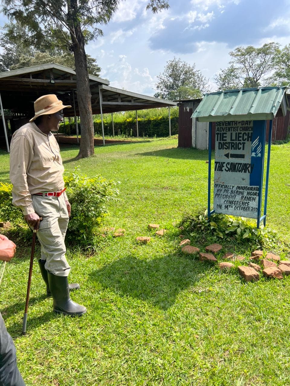 Site visit to community grounds