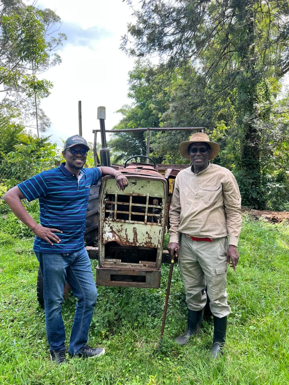 OKIRAT leadership at the farm